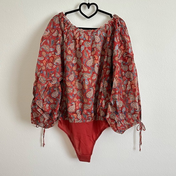 NWT Free People Intimately Vintage Combo Sundown Bodysuit Size L - Picture 6 of 16